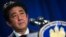 Japanese Prime Minister Shinzo Abe speaks at a news conference in New York, Sept. 27, 2013. 