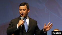 FILE - Michael Chong speaks at a Conservative Party of Canada debate in Toronto, Ontario, April 26, 2017. Chong was sanctioned by China March 27, 2021, in response to Canadian sanctions levied against China over treatment of Uyghurs. 