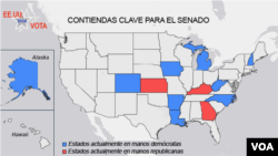 Contiendas clave para el Senado