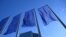 FILE - Flags of the European Union flutter in front of the headquarters of the European Central Bank in Germany on Jan. 30, 2025.