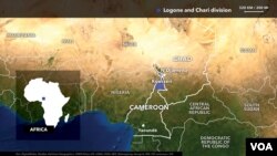 Map of Logone and Chari division in Cameroon