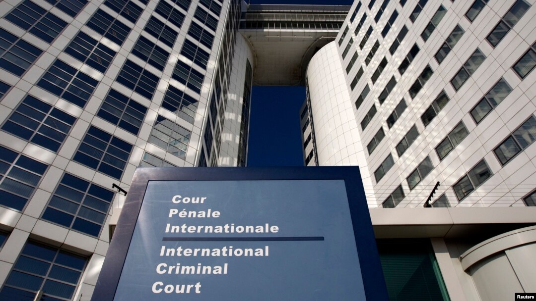 Pintu masuk Mahkamah Kejahatan International (ICC) di Den Haag, Belanda (Foto: dok). 