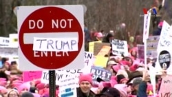 Washington'da Kadınlar Trump'a Karşı Yürüdü