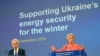 European Commission President Ursula von der Leyen, right, and Executive Director of the International Energy Agency (IEA) Fatih Birol speak at a press conference on supporting Ukraine's energy security, at EU headquarters in Brussels, Sept. 19, 2024.