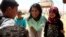 U.S. Ambassador to the United Nations Nikki Haley, speaks with Syrian refugee children, during a visit to the Zaatari Refugee Camp, Jordan, May 21, 2017. 