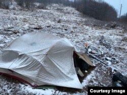 Evropska biciklistička turneja, kampovanje u BiH, januar 2021.