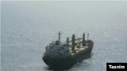 عکسی که خبرگزاری تسنیم در ایران از کشتی ساویز منتشر کرده است. 