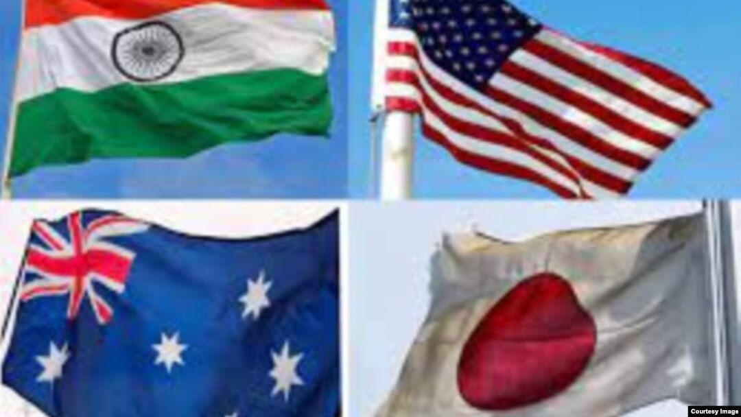 Kelompok Quad yang terdiri dari AS, Australia, India dan Jepang. AS sedang mengusahakan pertemuan tatap muka dengan kelompok ini untuk membahas masalah infrastruktur. (Foto: Courtesy)