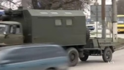Military Convoy Moves Through Crimea