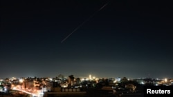 以色列防空系统的导弹射向天空。(2026年6月7日)