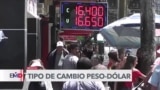 Pierde valor el peso mexicano frente al dólar