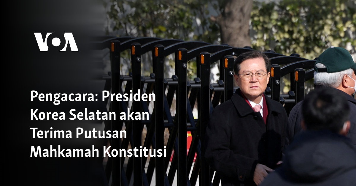 Presiden Korea Selatan akan Terima Putusan Mahkamah Konstitusi