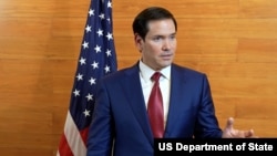 Secretary of State Marco Rubio Remarks to Press from St. Kitts Marriott Beach Resort in Frigate Bay, Saint Kitts and Nevis, Feb. 25, 2026.