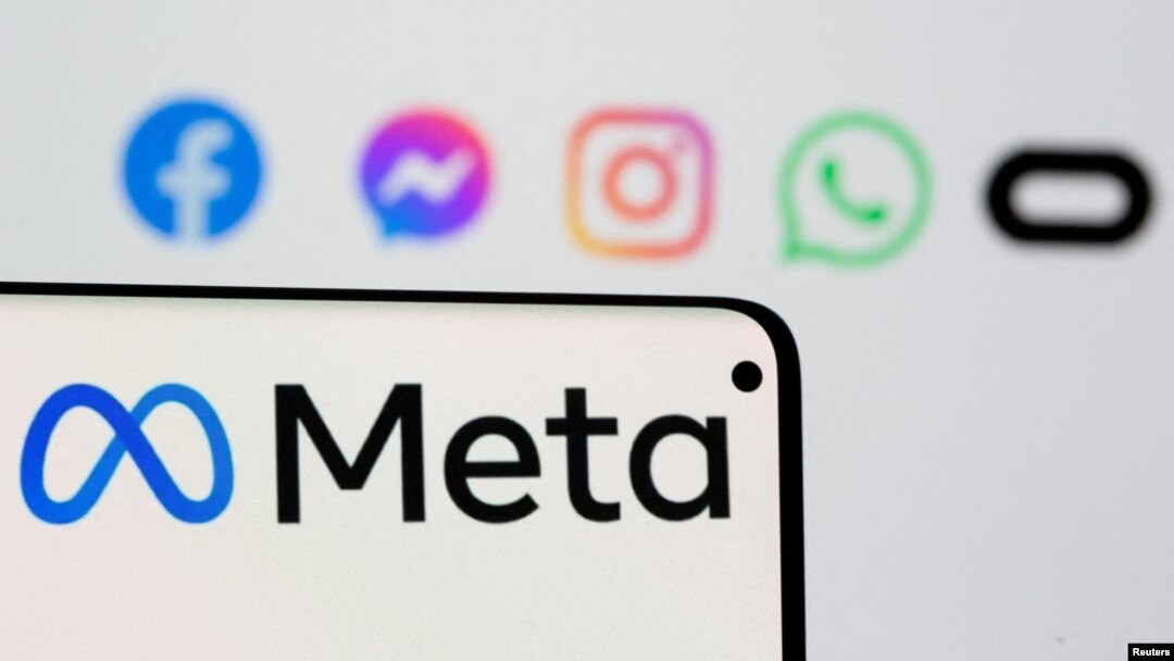 Logo của Meta. Malaysia ngày 14/5/2024 yêu cầu Meta giải thích lý do gỡ các bài đăng trên Facebook đưa tin về cuộc gặp của thủ tướng với lãnh đạo Ismail Haniyeh của Hamas. 