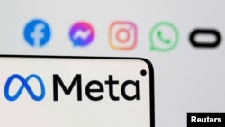 Logo của Meta. Malaysia ngày 14/5/2024 yêu cầu Meta giải thích lý do gỡ các bài đăng trên Facebook đưa tin về cuộc gặp của thủ tướng với lãnh đạo Ismail Haniyeh của Hamas. 