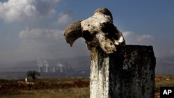 World Wildlife Fund ranked power plants like this one outside Kozani in northern Greece, which generate 70 percent of the country's power, among top polluters in the EU, Sept. 29, 2011.