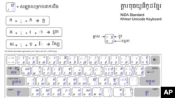 Khmer Unicode keyboard.