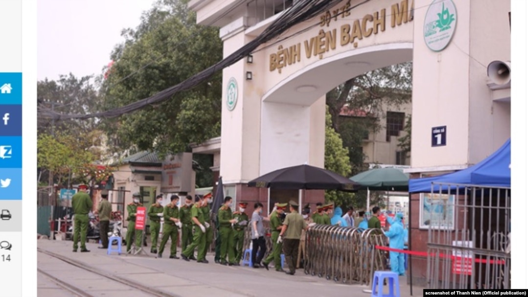 Bệnh viện Bạch Mai, Hà Nội, tháng 3/2020