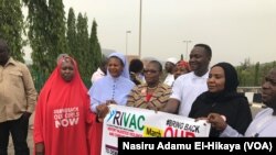 Imyiyerekano ku mugwa mukuru wa Nijeria I Abuja kugira bibutse igihugu yuko abo bana b’abakobwa b’I Chibok bataratogwa gushika n’ubu