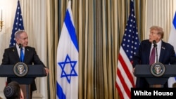  د امریکا ولسمشر ډونالد ټرمپ او د اسرائیل صدراعظم بنیامن نتنیاهو