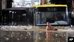 湖北全省普降暴雨和大暴雨﹐武漢降雨達191毫米