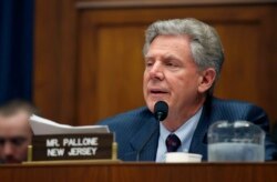 FILE - Rep. Frank Pallone, D-N.J., speaks during a hearing of the Committee on Energy and Commerce on Capitol Hill, May 8, 2018.