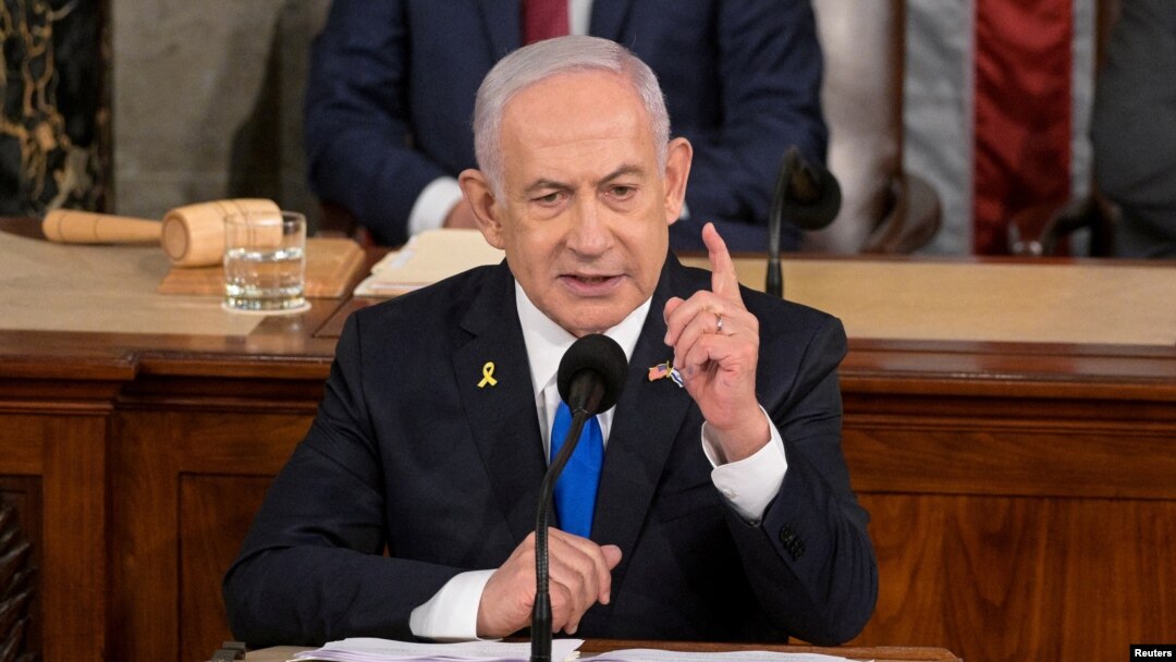 Izraelski premijer Benjamin Netanjahu tokom govora u američkom Kongresu (REUTERS/Craig Hudson)
