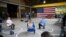 With his supporters using social distancing, Democratic presidential candidate former Vice President Joe Biden outlines his economic plan while speaking at McGregor Industries in Dunmore, Pa., July 9, 2020.