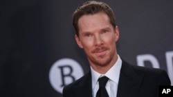 Benedict Cumberbatch poses for photographers upon arrival at the premiere of the film 'The Power of the Dog' during the 2021 BFI London Film Festival.