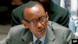 FILE- Rwandan President Paul Kagame 