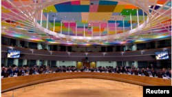 Встреча министров обороны Евросоюза в Совете ЕС в Брюсселе 