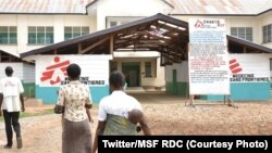 Basi mpe bilenge na lopitalo ya OMS na Kananga, na Kasaï-central, 22 novembre 2019. (Twitter/MSF RDC)