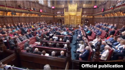 FILE: UK Parliament House of Lords. Taken June 12, 2018