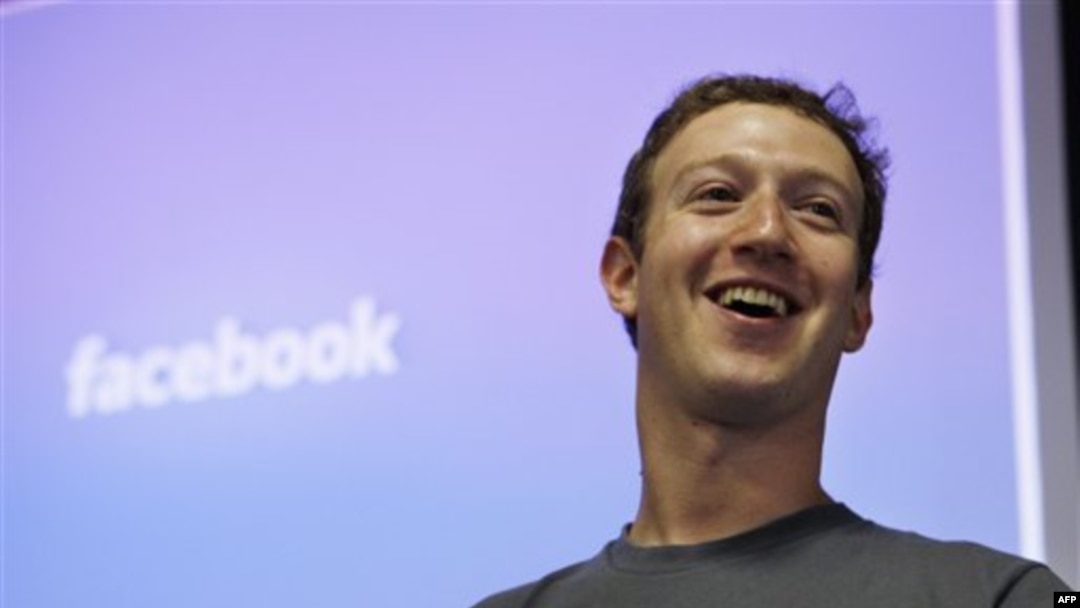 Sáng lập viên và Giám đốc điều hành Facebook Mark Zuckerberg
