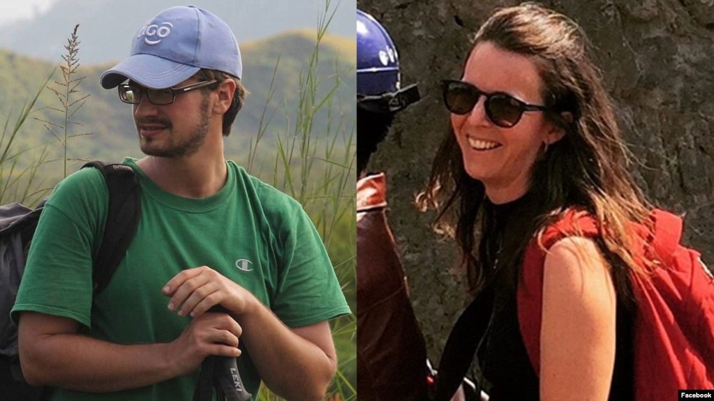Composition des photos montrant deux experts de l’ONU, Michael Sharp, à gauche, et Zaida Catalan tués dans la région du Kasaï, 12 mars 2017.