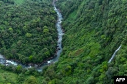 An aerial presumption    shows the El Gran Sabalo Indigenous Reservation successful  Colombia connected  Aug. 31, 2024.