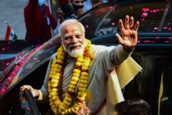 Perdana Menteri India Narendra Modi di Varanasi pada 13 Desember 2021. (Foto: AFP)