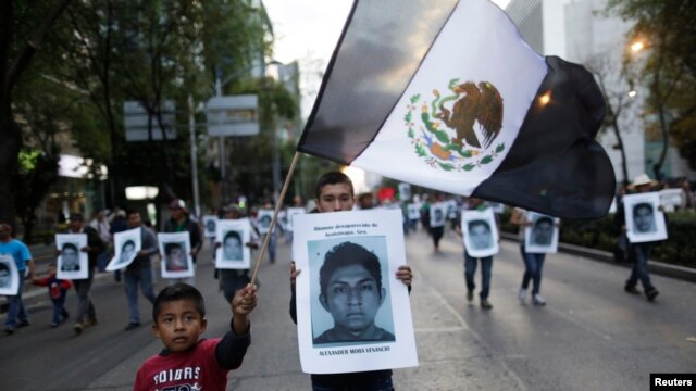 México ha sido escenario de diversas manifestaciones por la desaparición de 43 estudiantes en 2014.
