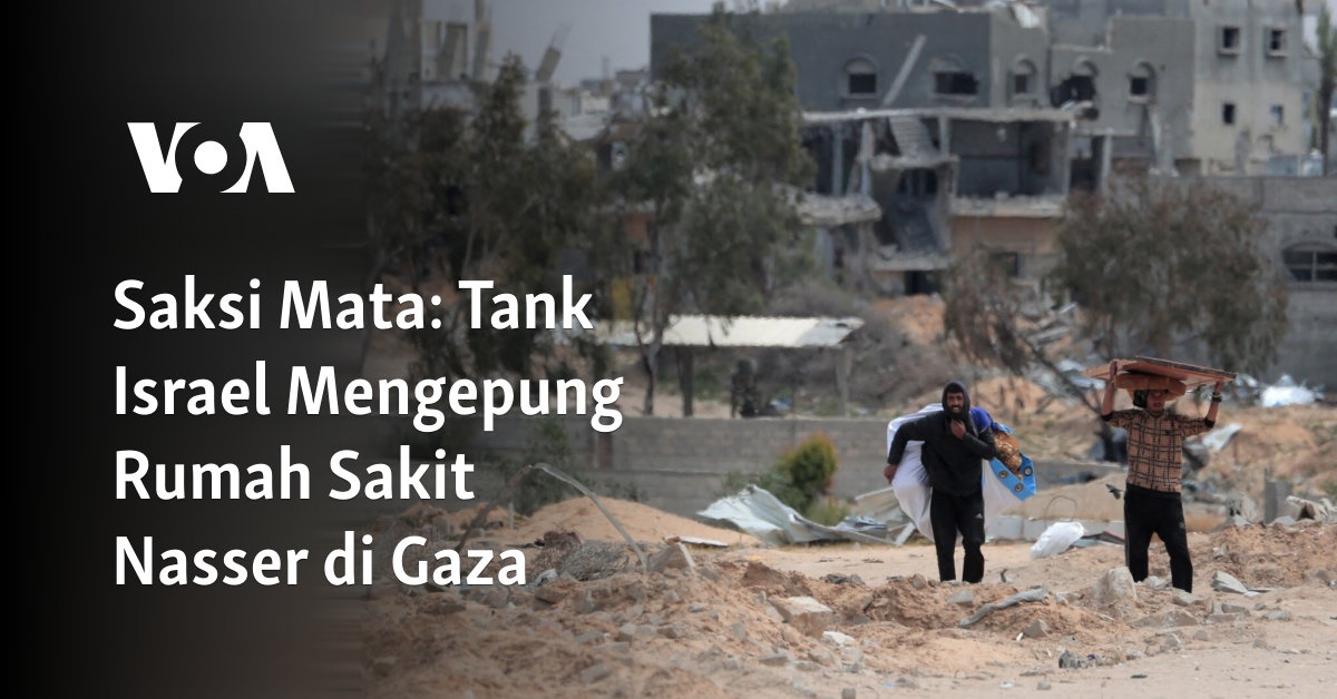 Saksi Mata: Tank Israel Mengepung Rumah Sakit Nasser di Gaza