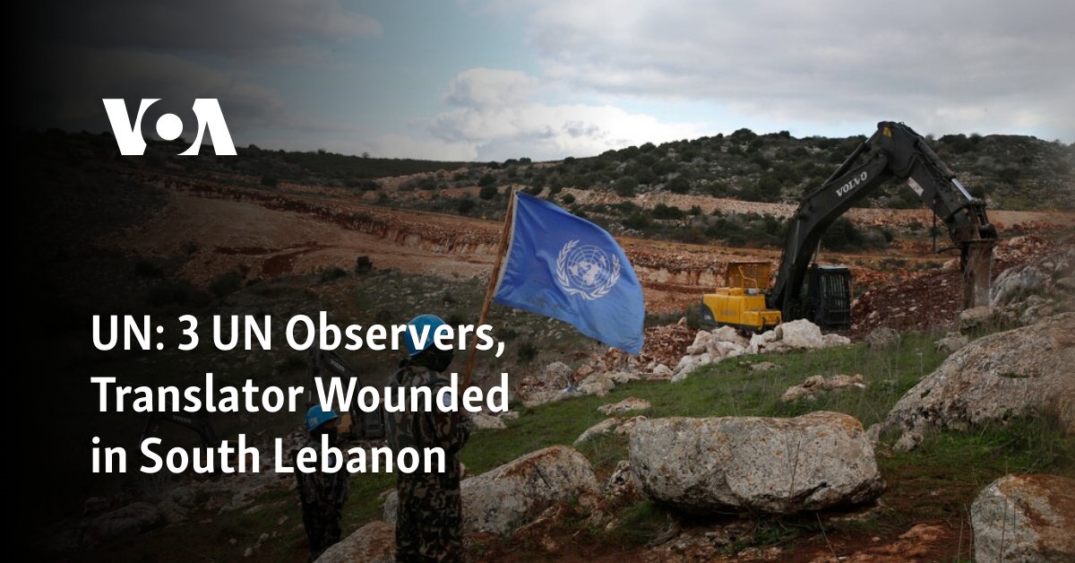 UN: 3 UN Observers, Translator Wounded in South Lebanon