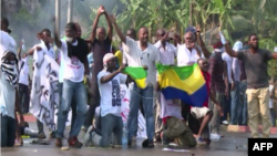 Manifestatnts à Libreville au Gabon.