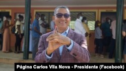 Carlos Vila Nova, candidat présidentiel à Sao Tomé-et-Principe, le 18 juillet 2021.