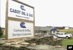 Cabot Gas & Oil’s offices in Dimock, Pennsylvania