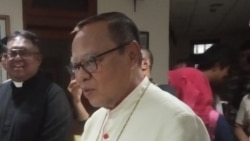 Uskup KAJ Ignatius Kardinal Suharyo di Gereja Katedral, Jakarta, 25 Desember 2019. (Foto: Sasmito)