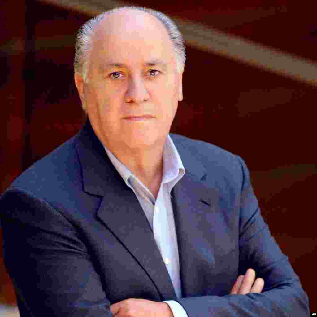 Amancio Ortega, age 76. Net worth: $57 billion