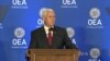 Mike Pence insta a la OEA suspender a Venezuela