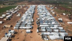 A million and a half people are displaced in Idlib, Syria part of the last region held by opposition forces after ten years of war on March 5, 2021. (Mohammad Daboul/VOA)