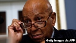 File - Rep. Alcee Hastings (D-FL) speaks during a House Rules Committee hearing on the impeachment against President Donald Trump on December 17, 2019 in Washington, DC.