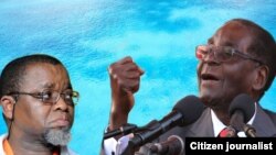 UMongameli Robert Mugabe loMnu. Gwede Mantashe owebandla elibusayo e South Africa, ele ANC.