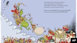 An image from the upcoming sequel to the original Christmas book from Dr. Seuss about the famous Grinch character. (Photo/TM & © 2023 Dr. Seuss Enterprises, L.P., All Rights Reserved, via AP)